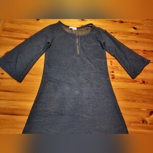Jordan Taylor Black Mesh Swim Coverup